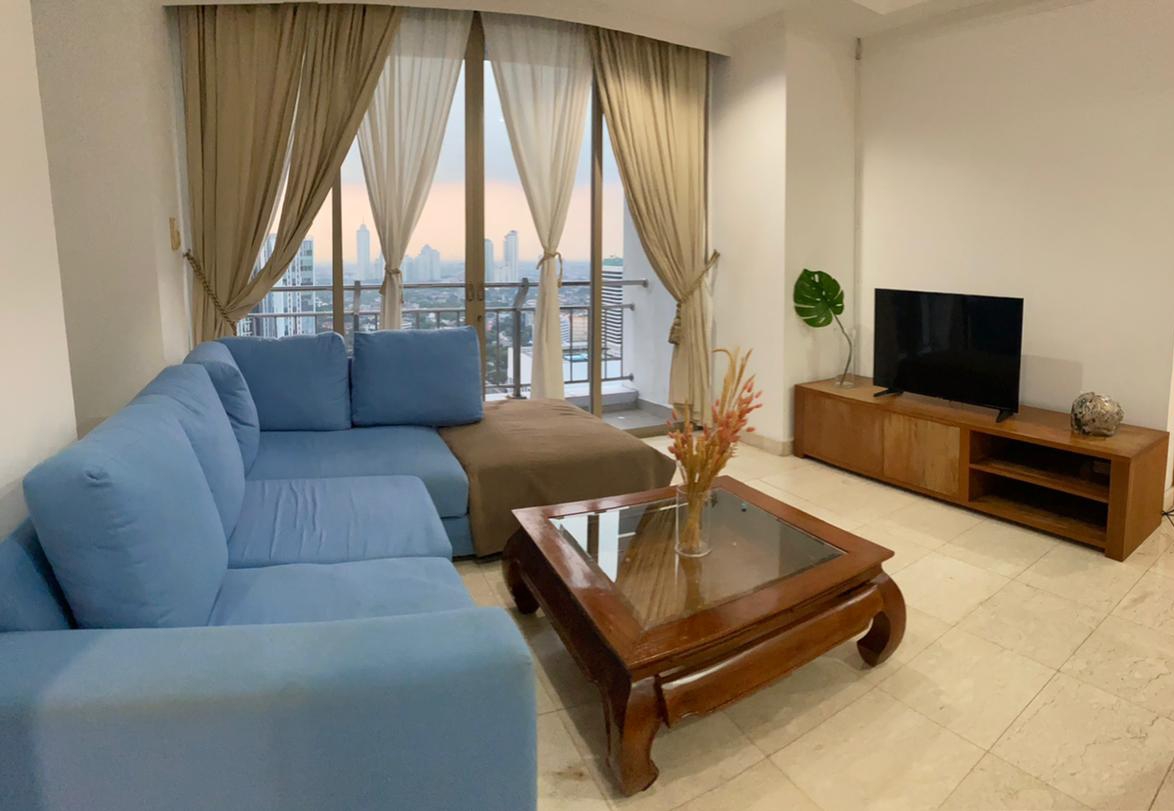 Disewakan Apartemen Sudirman Mansion Tipe 3 Kamar Tidur Kondisi Fully Furnished