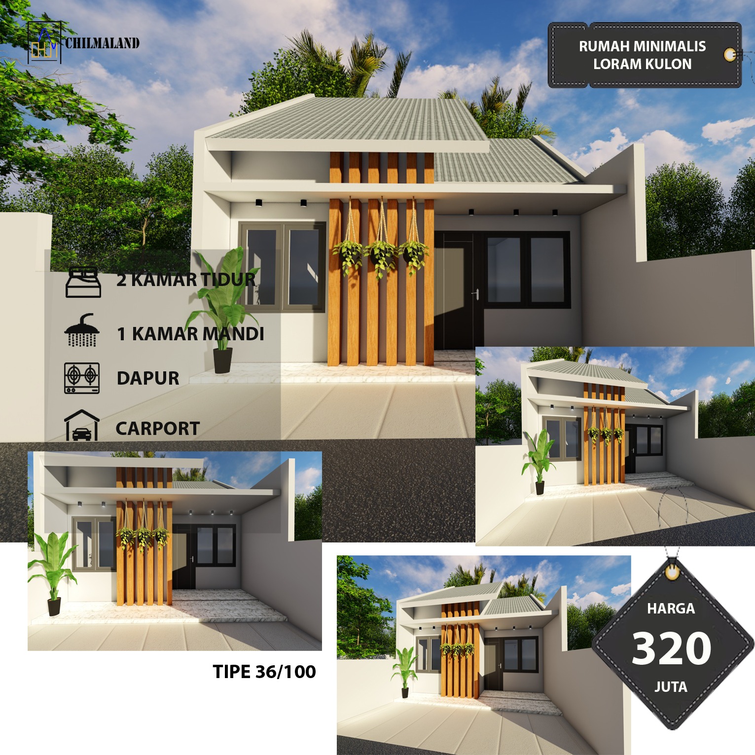 Dijual Rumah Baru Minimalis Modern 1 Lantai Lokasi Strategis Kudus Jateng