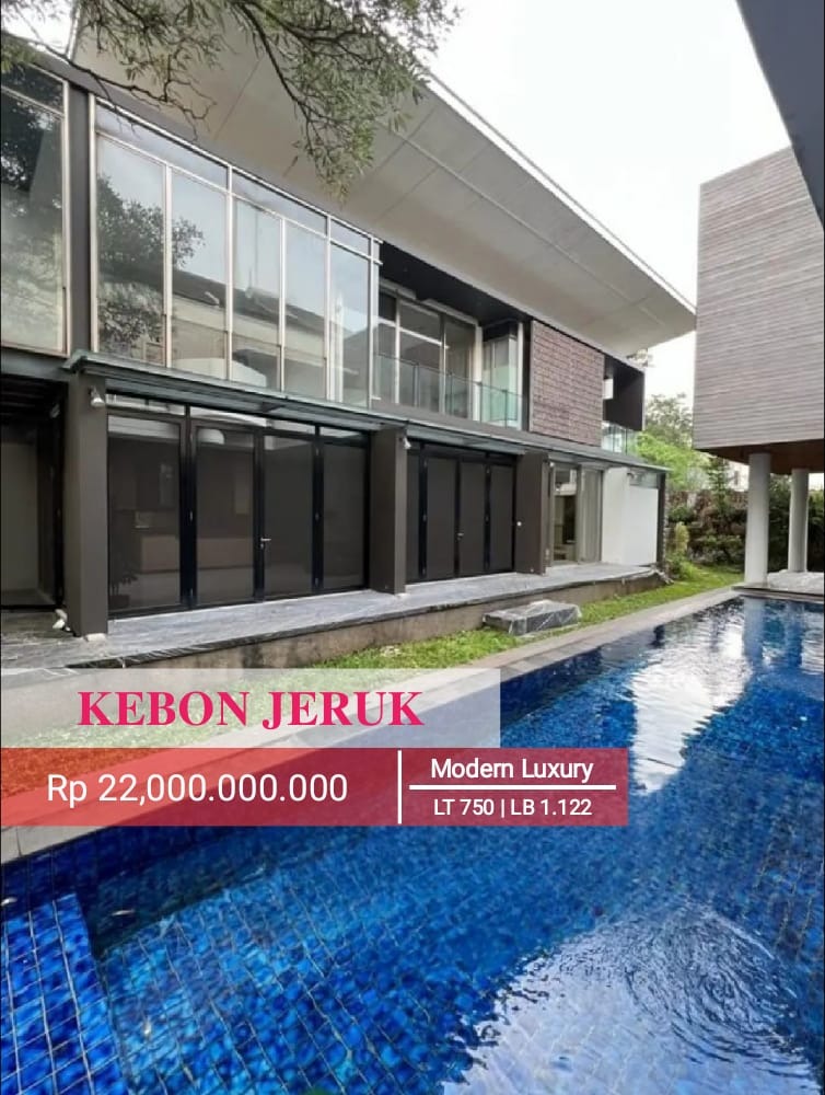 Rumah Modern Full furnished Di Kebon Jeruk Jakarta Barat