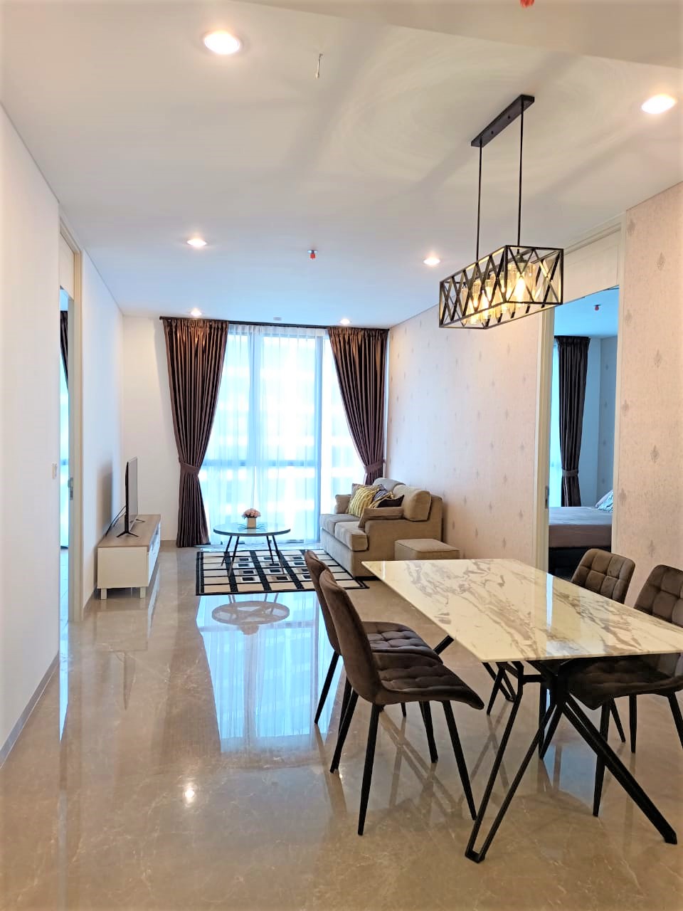 Disewakan Apartemen Izzara Tipe 2 Kamar Tidur Kondisi Fully Furnished