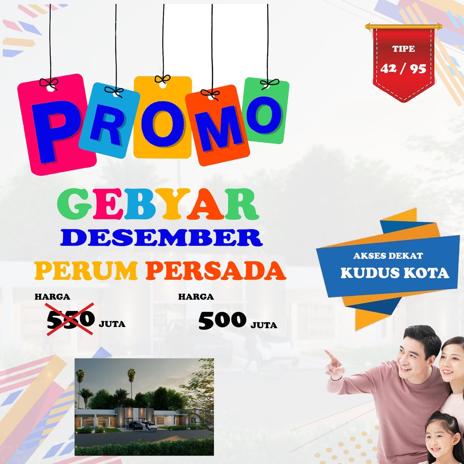 PROMO GEBYAR DECEMBER! Rumah Cluster di Pusat Kota Kudus