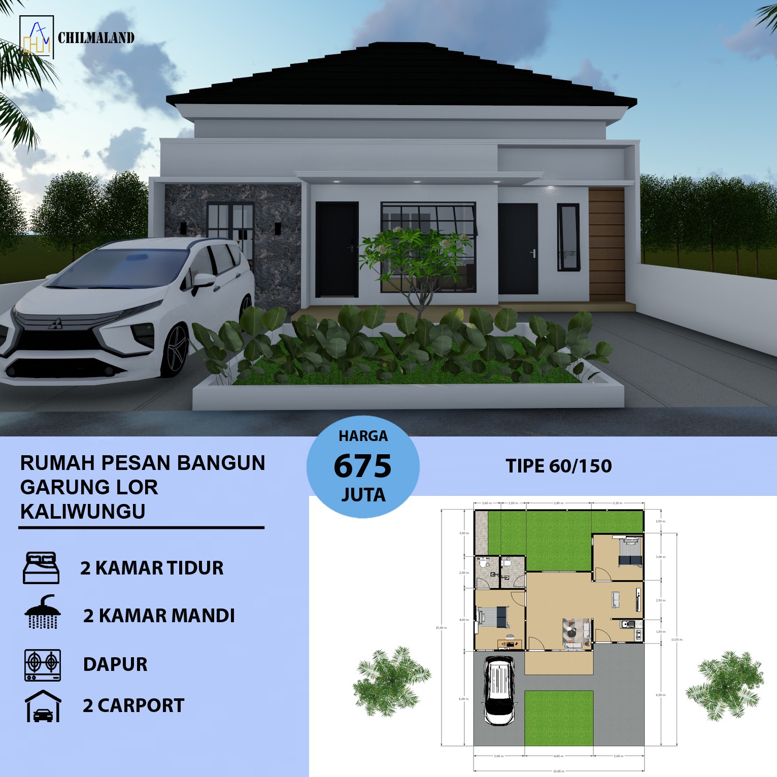 Jual Rumah Desain Mewah di Garung Lor Kaliwungu Kudus