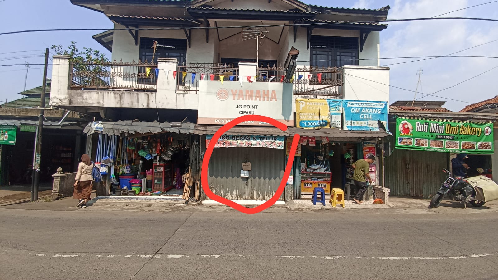 Disewakan Kios Tipe 1 Lantai di Area Pamoyanan, Bogor