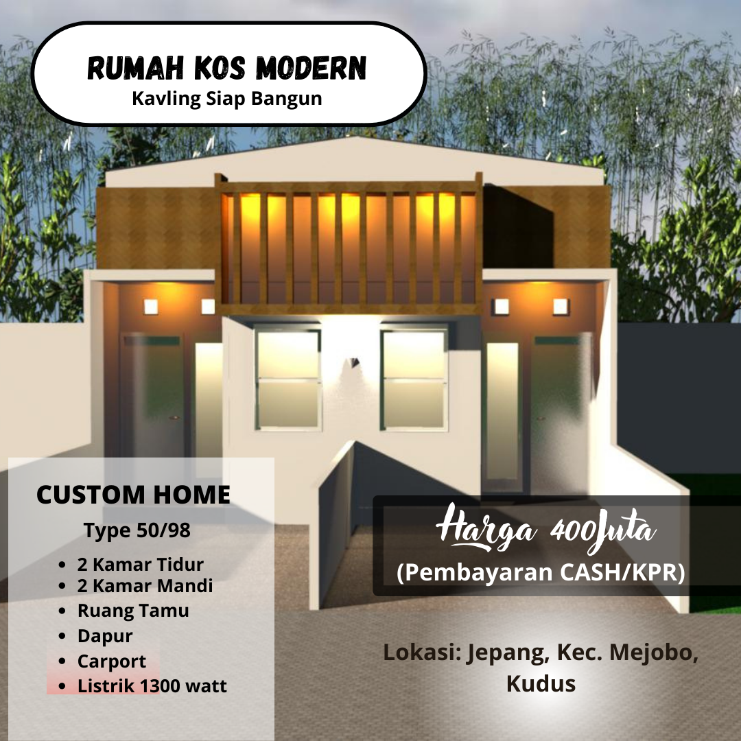 Dijual Rumah Kos-Kosan Lokasi Strategis di Jepang Mejobo Kudus