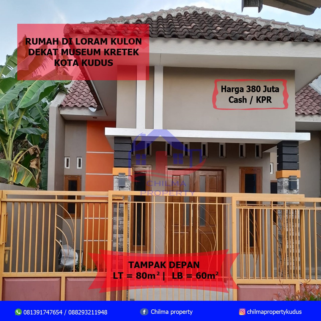 Rumah Dijual Siap Huni Lokasi Strategis Loram Jati