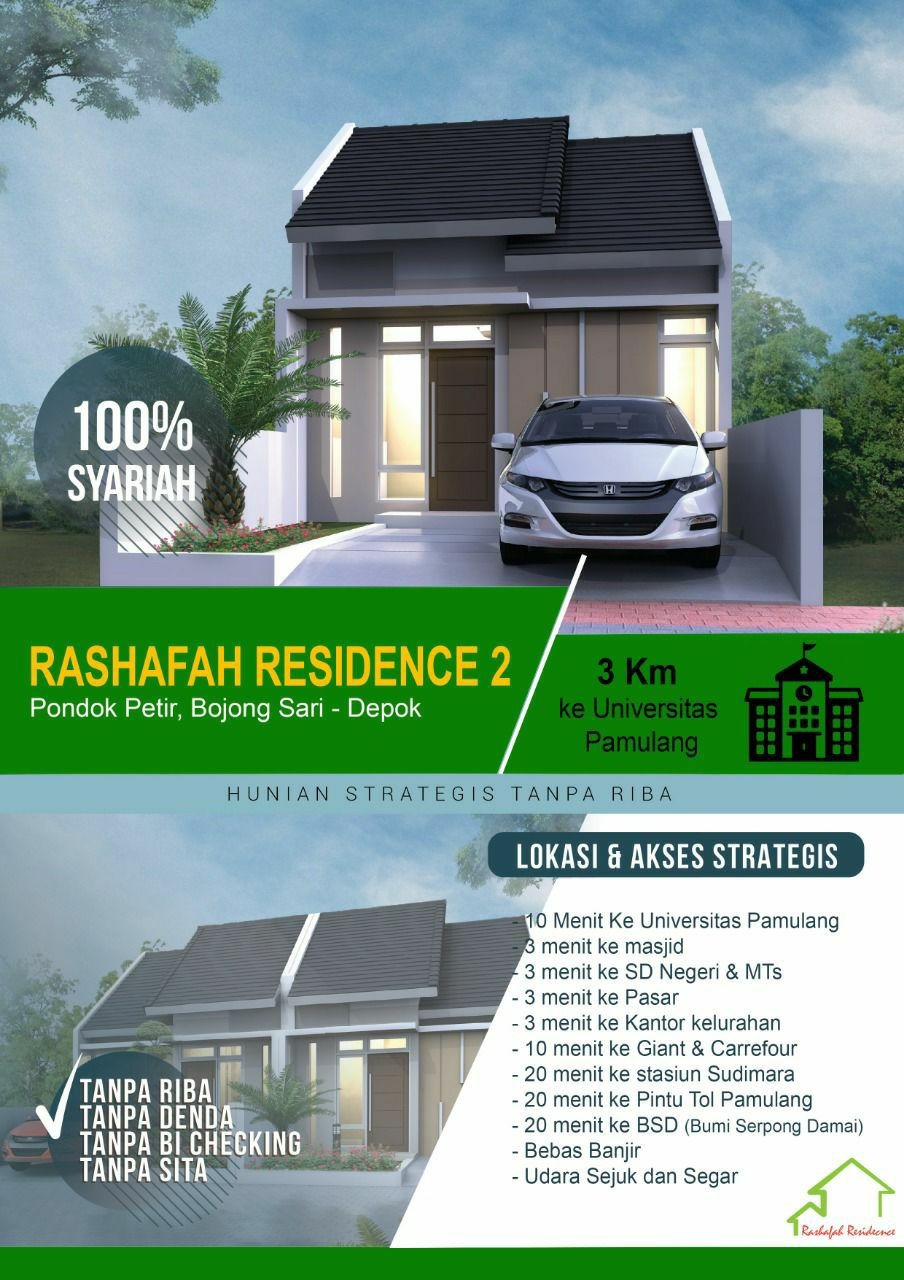 RASHAFAH PONDOK PETIR ,HUNIAN SYARIAH DI PERBATASAN PAMULANG - DEPOK