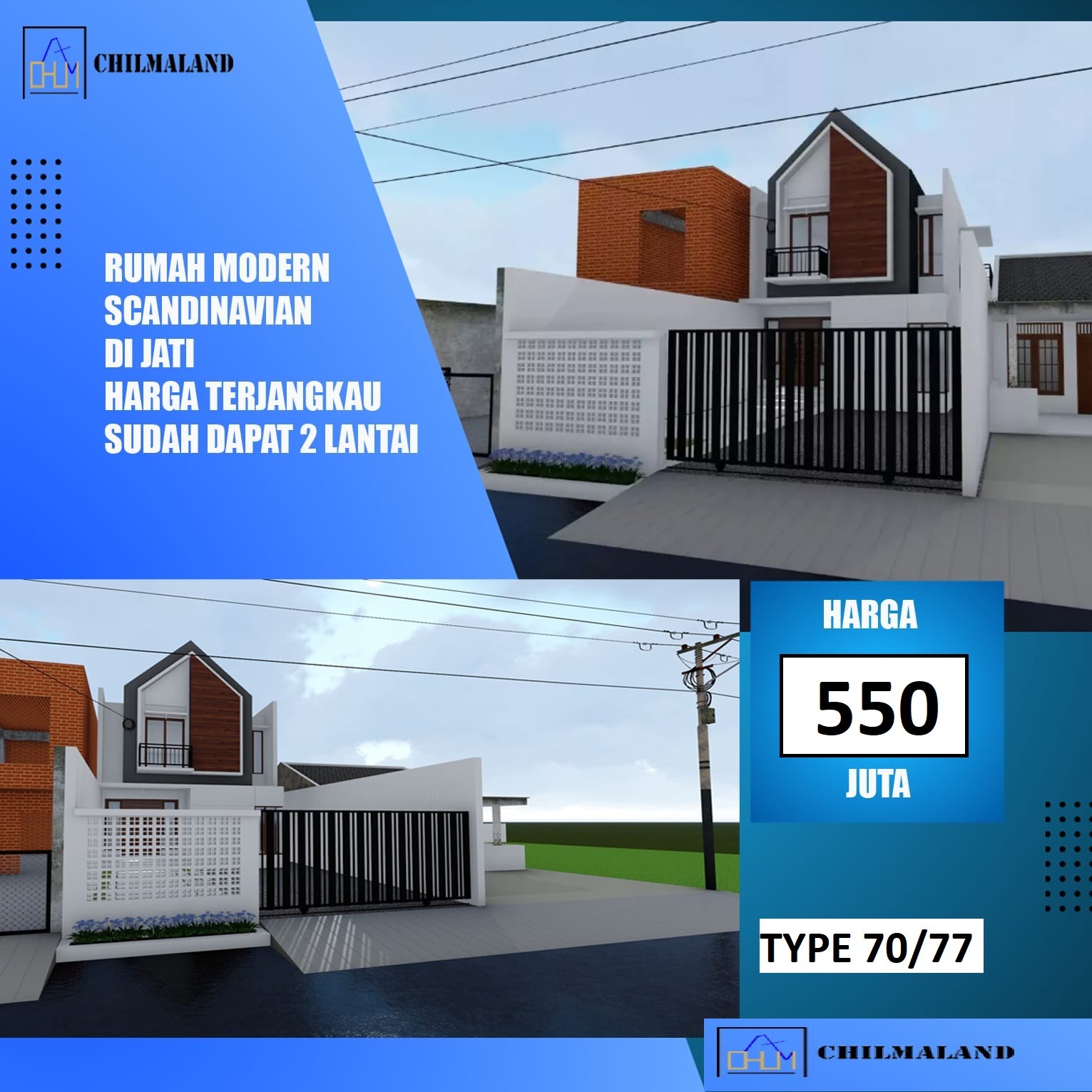 Jual Rumah Modern Baru 2 Lantai Jati Kudus Jateng