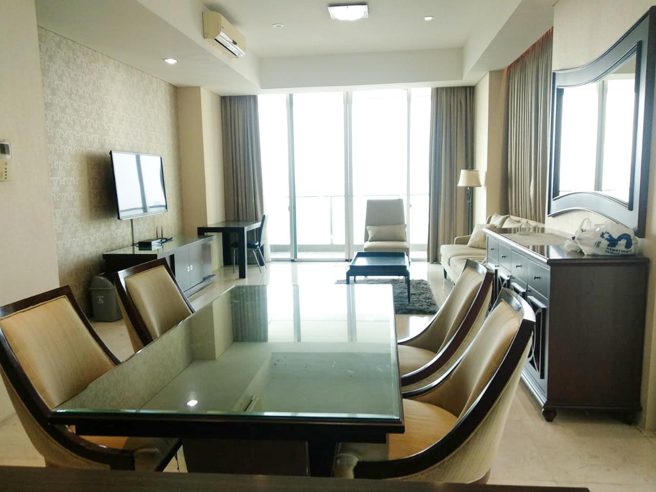 Disewakan Apartemen Kemang Village Tipe 3 Kamar Tidur Kondisi Fully Furnished