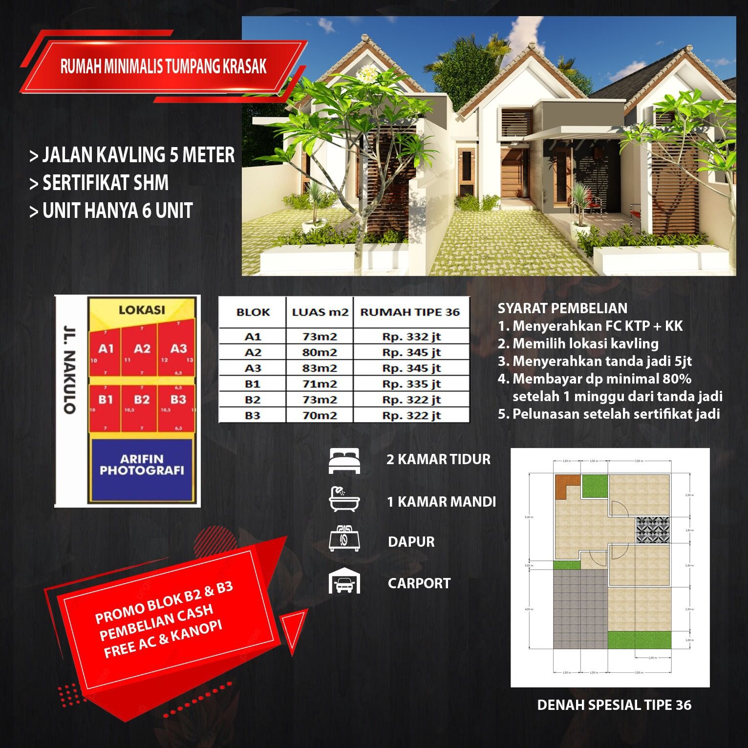 Rumah Dijual Desain Scandinavian Modern di Tumpang Krasak Kudus Jateng