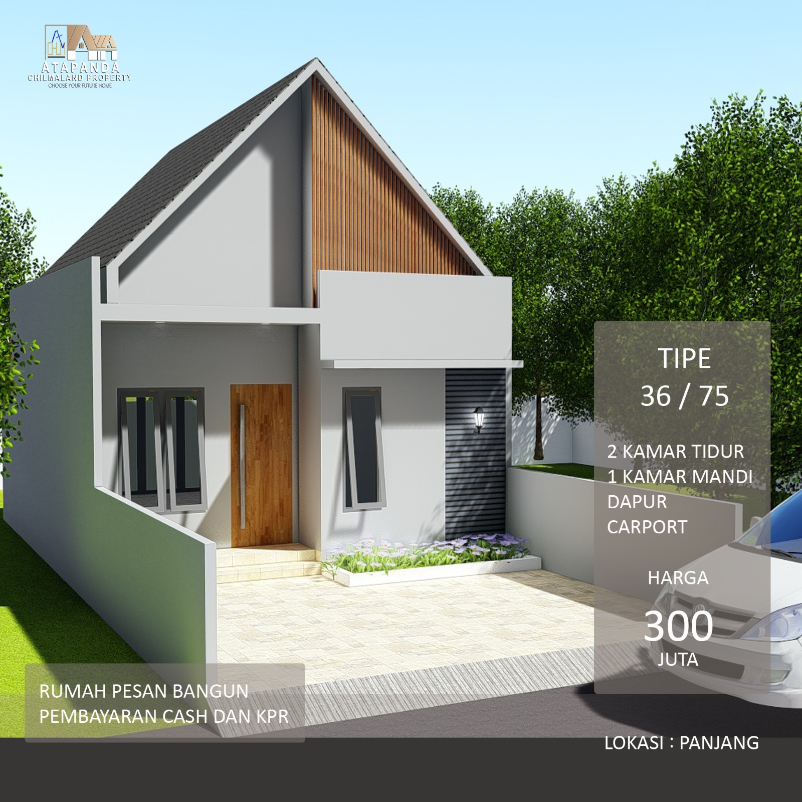 Jual Rumah Baru Modern Minimalis Type 36 Panjang Kudus