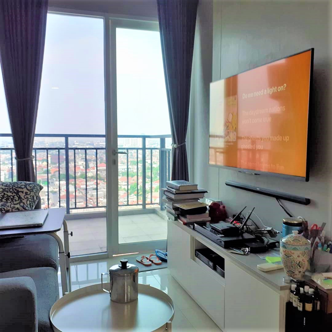 Dijual Apartemen Marbella Tipe 2 Kamar Tidur Kondisi Sudah Renovasi Siap Huni
