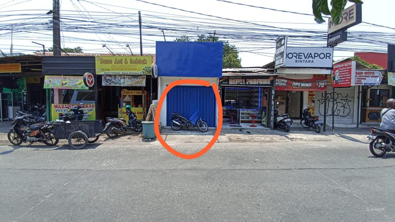 Disewakan Kios Tipe 1 Lantai di Bintara Bekasi Barat