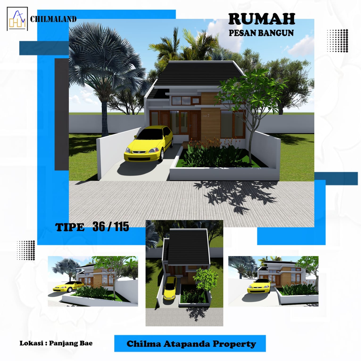 Jual Rumah Desain Modern Minimalis di Panjang Kudus