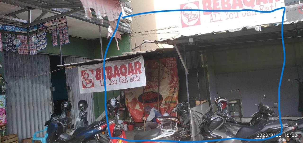 Disewakan Tempat Usaha FNB di Pamulang Tangerang Selatan