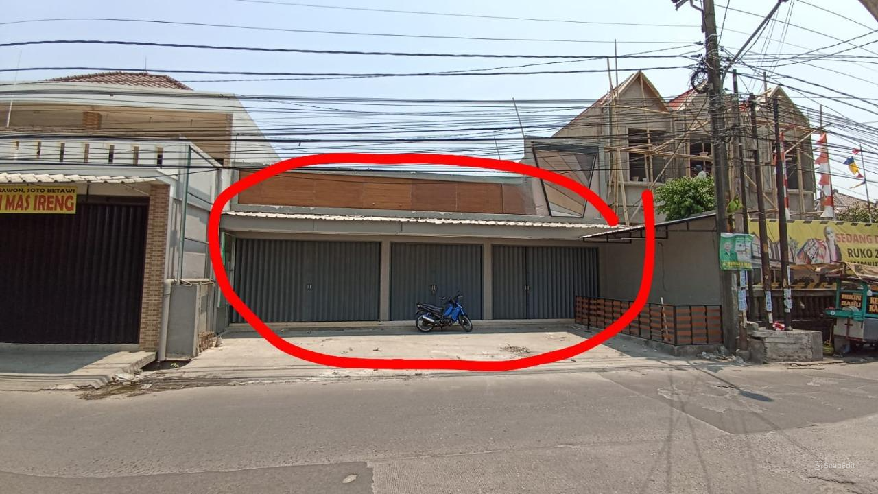 Disewakan Ruko Tipe 1 Lantai di Jl Cemara, Harapan Jaya Bekasi