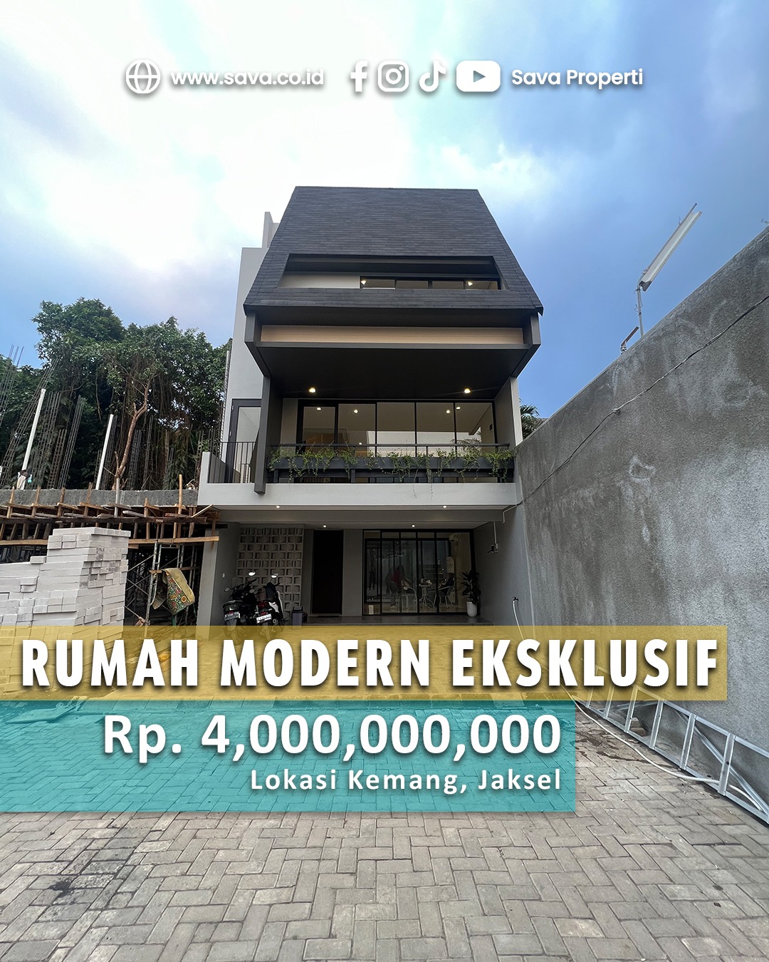 Dijual Rumah Baru Konsep Modern di Kemang Jakarta Selatan TERMURAH !