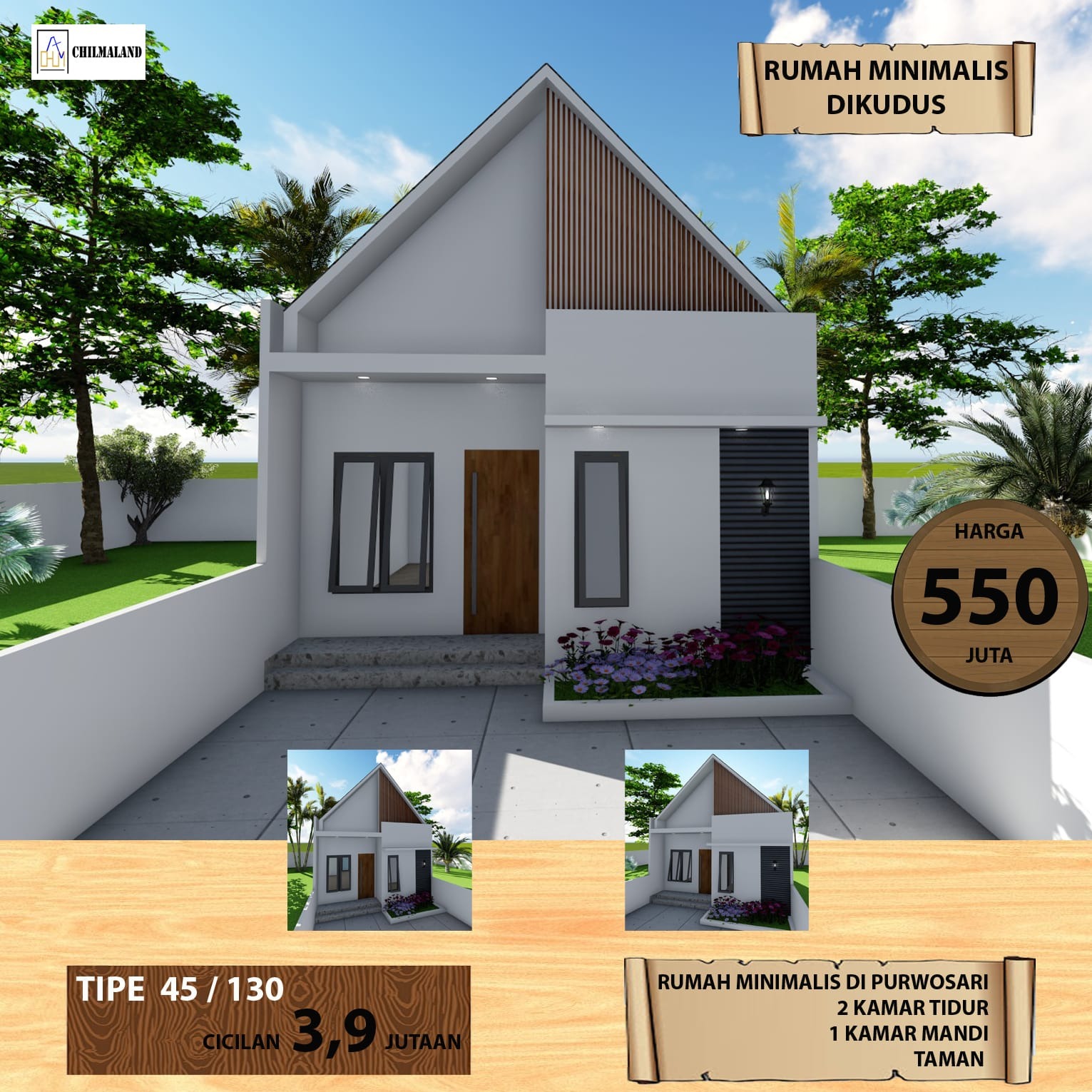 Jual Rumah Dengan Konsep Minimalis Kekinian Lokasi Kudus Jateng
