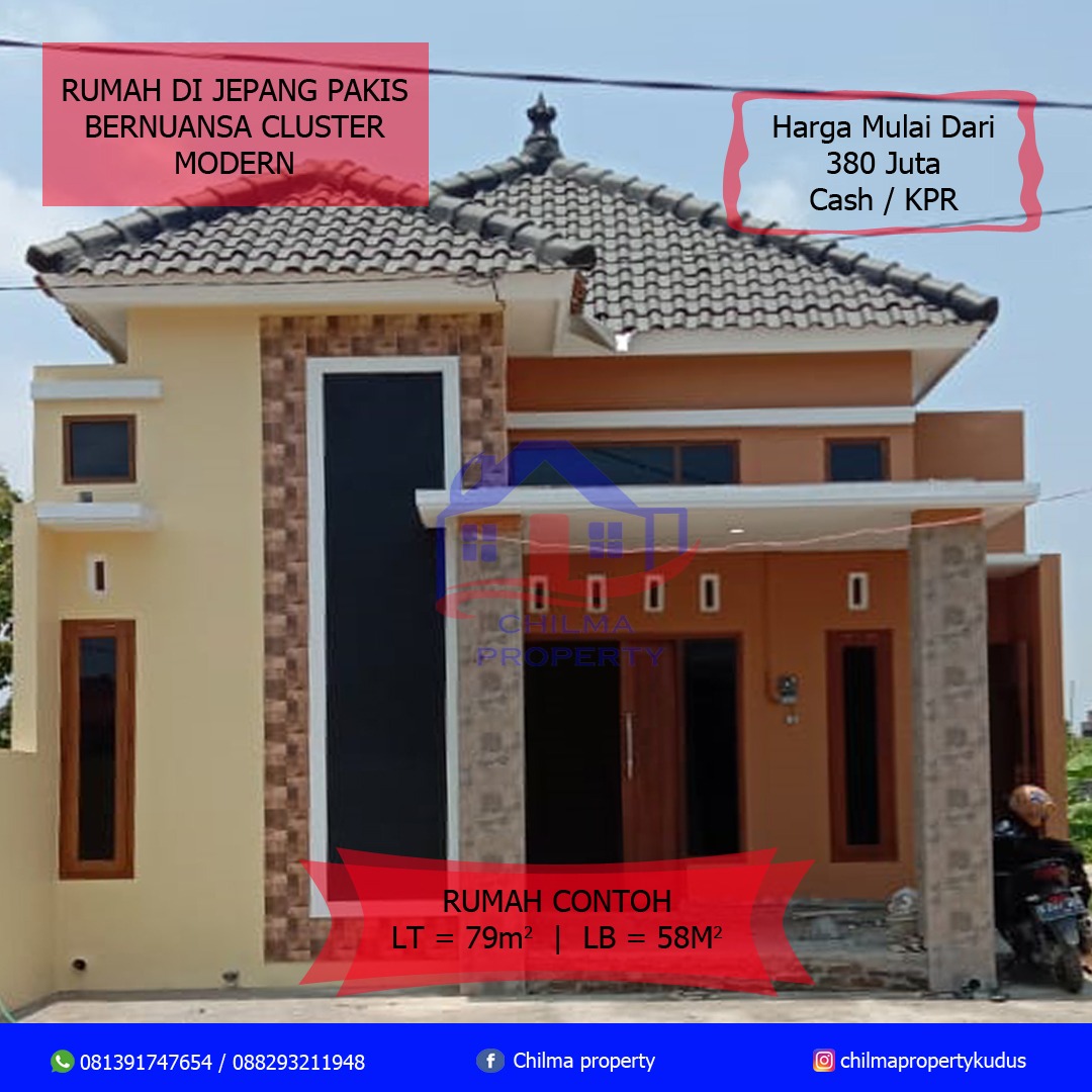 Dijual Rumah Modern Minimalis Type 58 Baru di Kudus