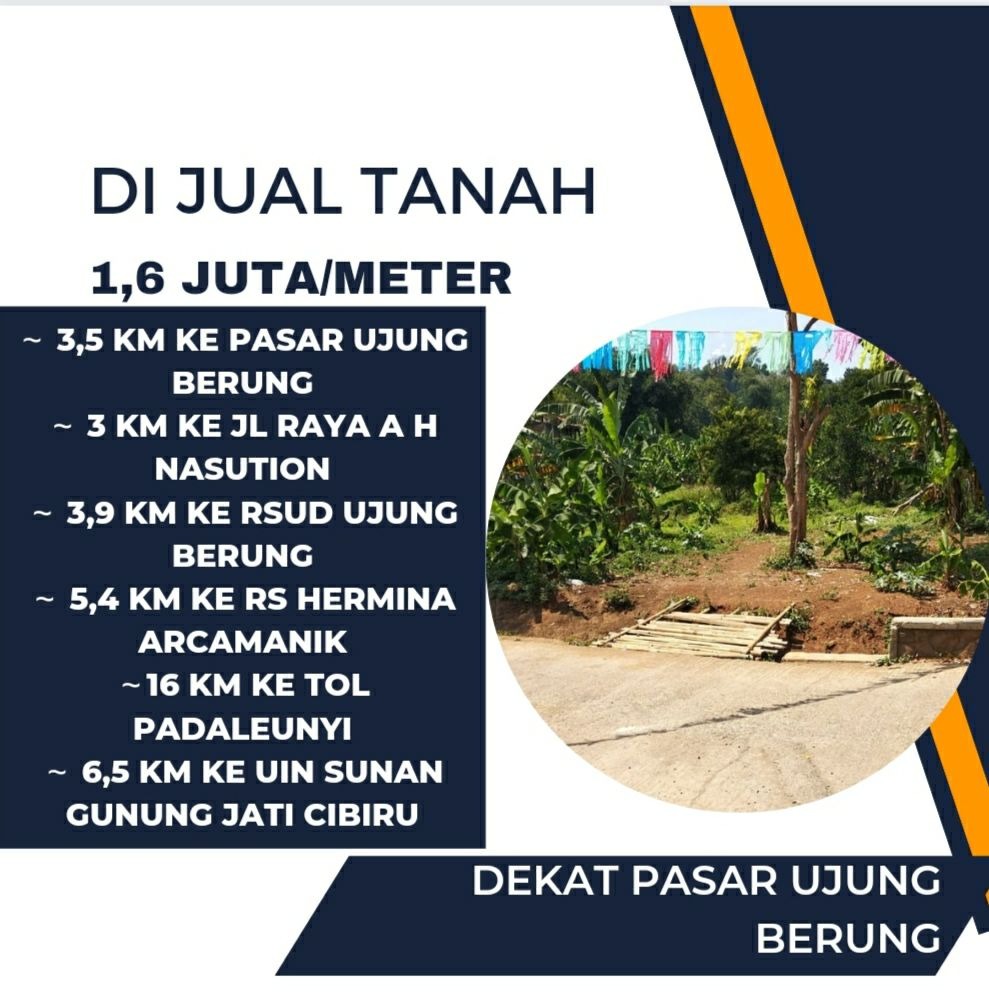 DIJUAL TANAH DI JALAN SEKEHONJE DEKAT PASAR BERUNG BANDUNG