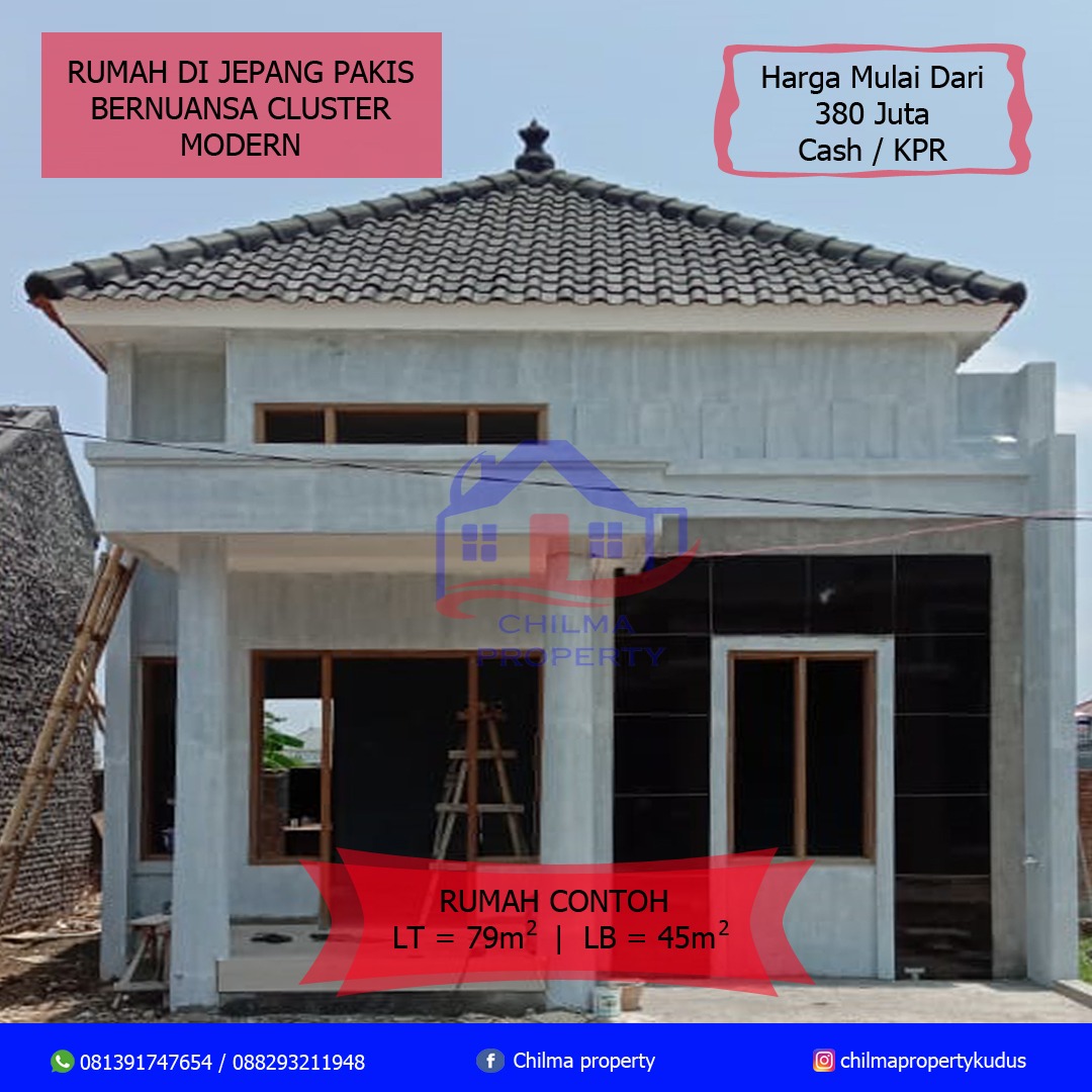 Dijual Rumah Modern Type 45 Harga Mulai dari 380 Juta di Kudus