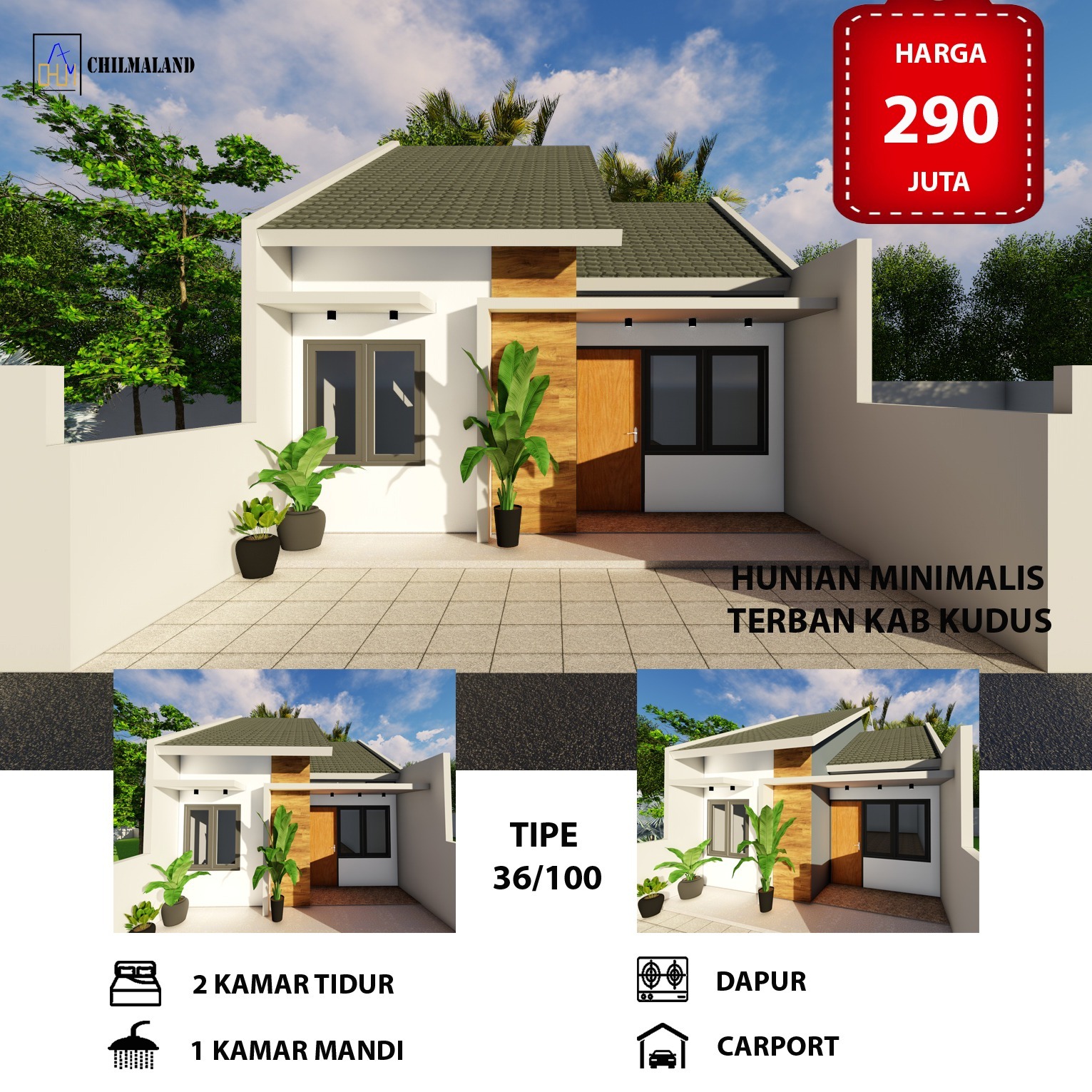 Jual Rumah Modern Minimalis Baru Kudus Jateng