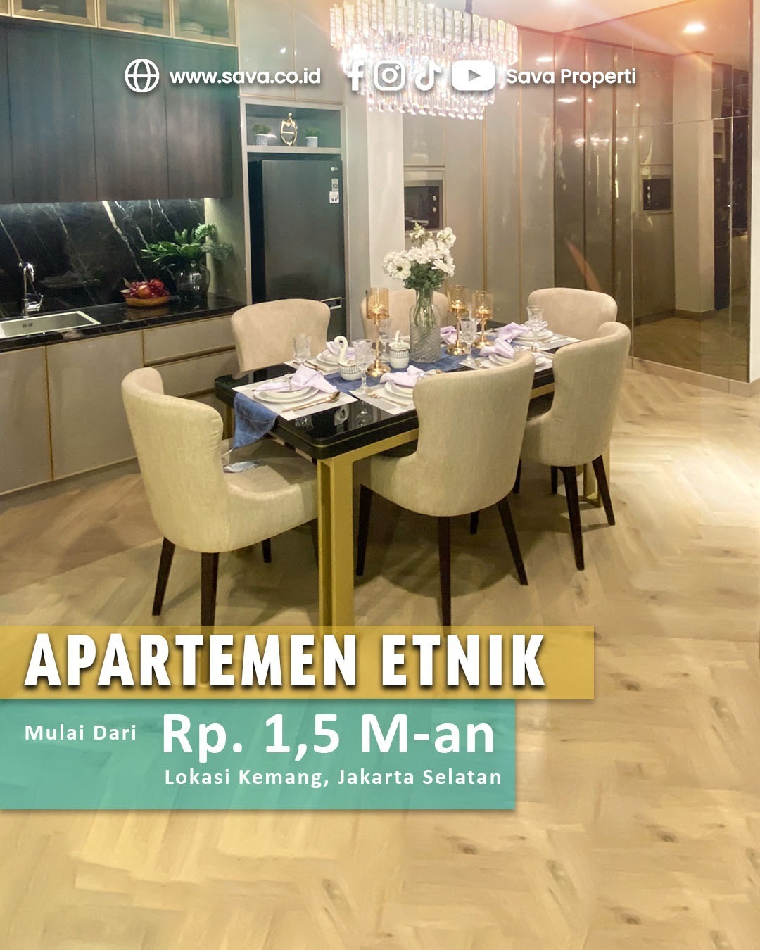 Dijual Apartemen Berkonsep Etnik Modern Asthana Kemang Jakarta Selatan
