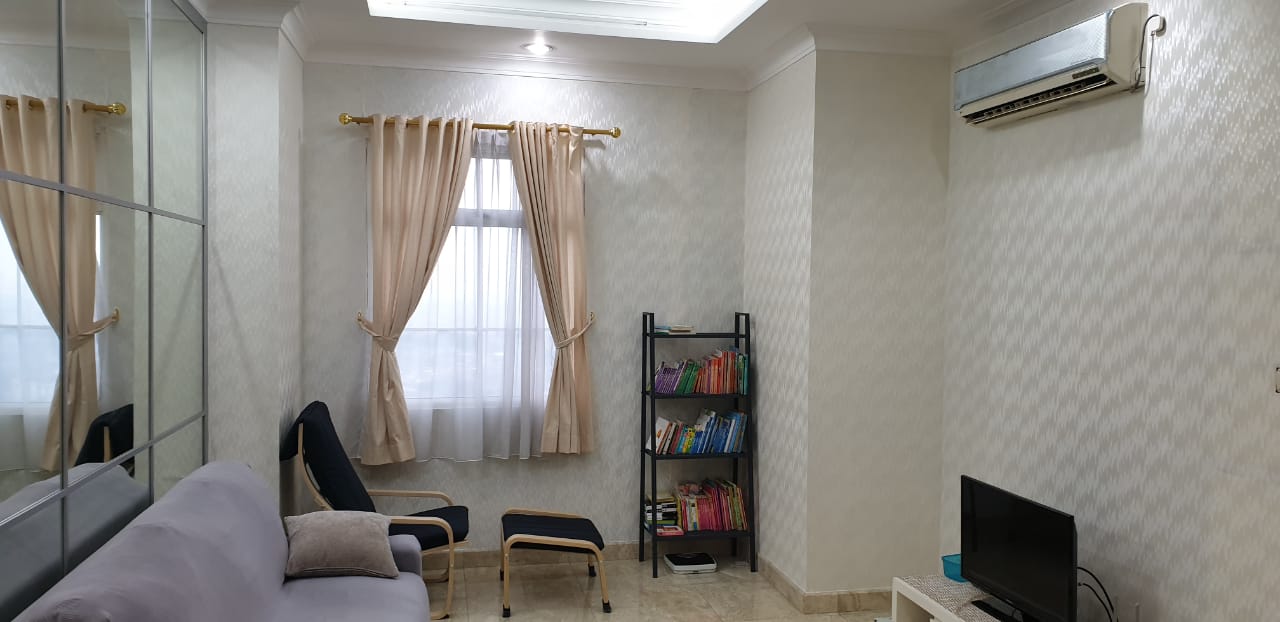 Disewakan Apartemen Belleza Tipe 2 Kamar Tidur Kondisi Fully Furnished