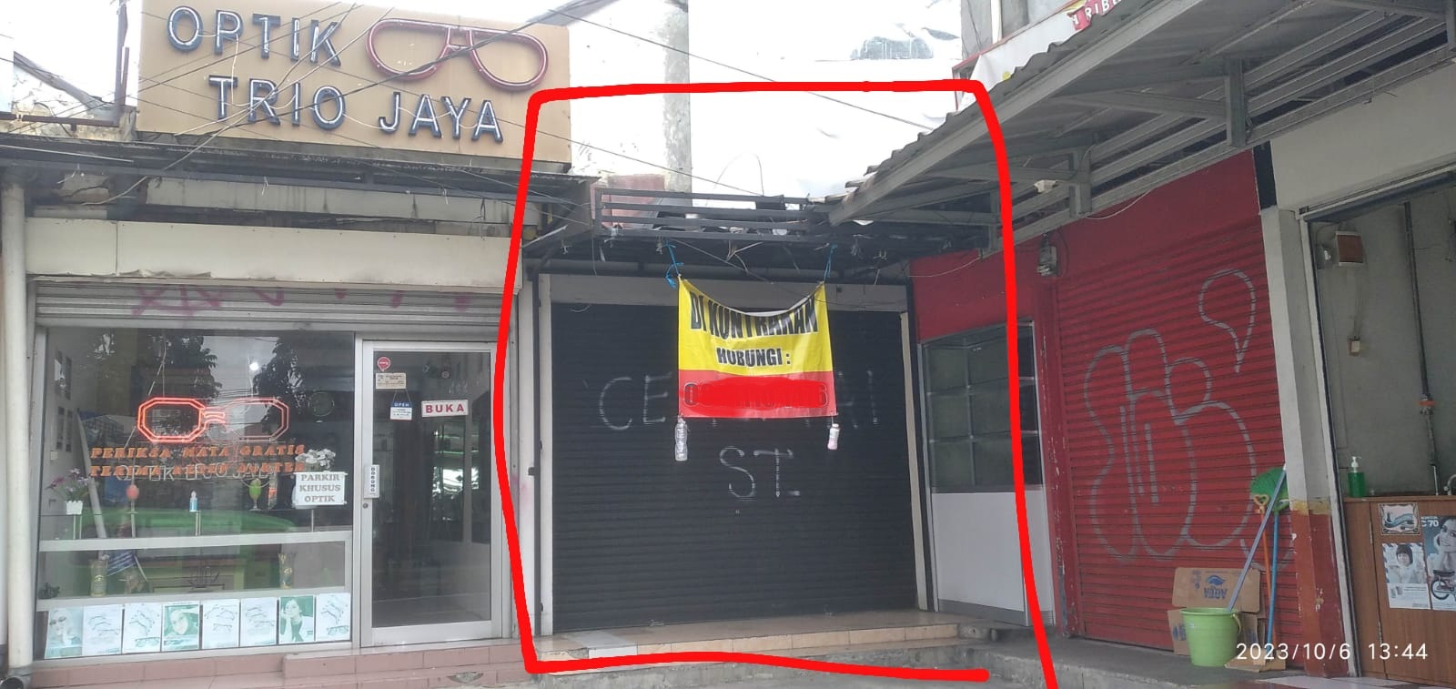 Disewakan Ruang Usaha Tipe 1 Lantai di Jl. Bangbarung Raya, Bogor