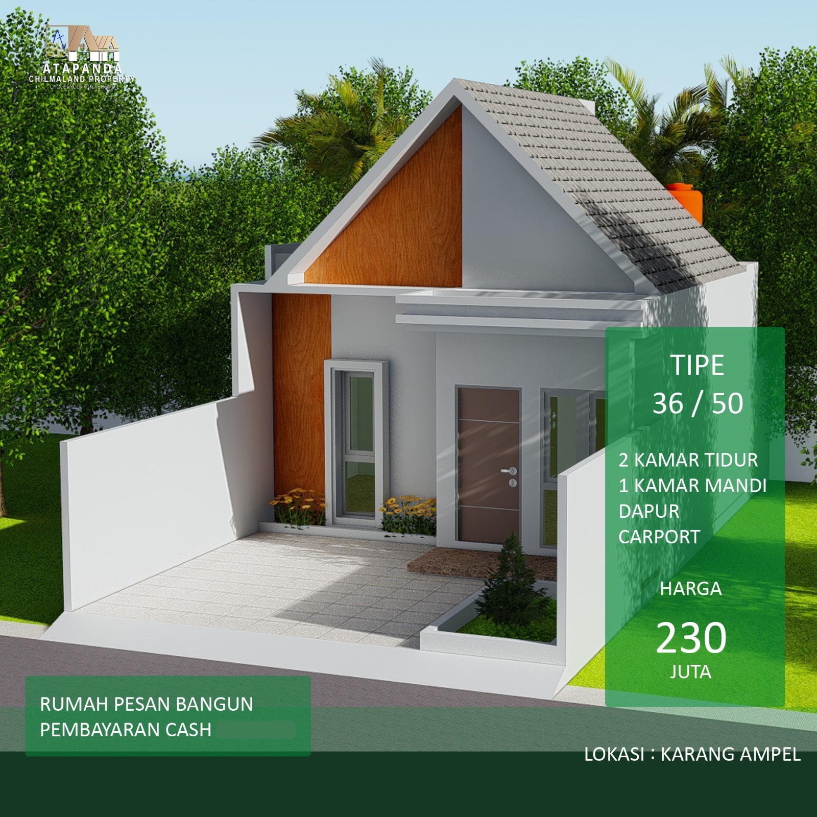 Rumah Dijual Minimalis Desain Modern di Karang Ampel Kudus