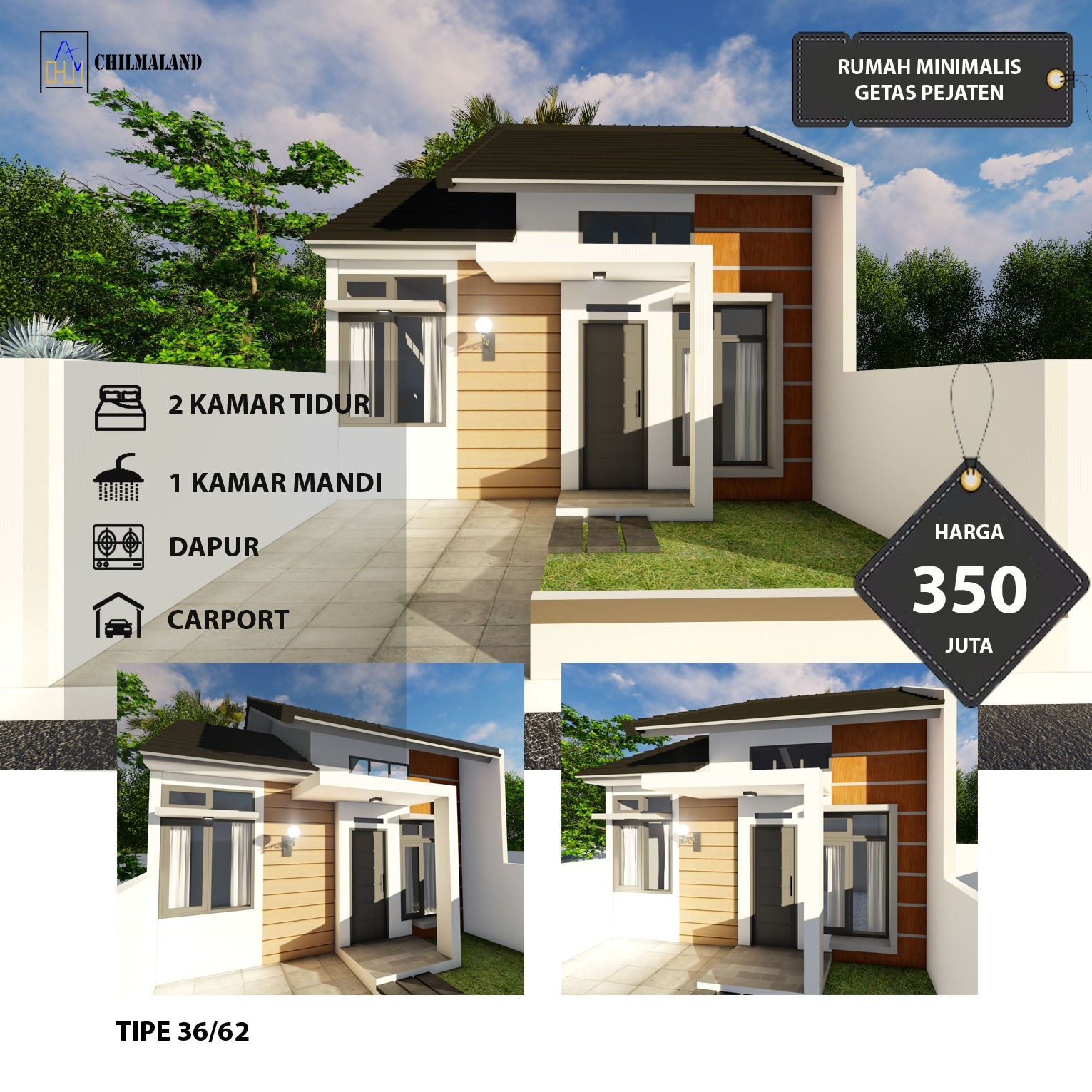 Jual Rumah Modern Minimalis di Getas Pejaten Kudus