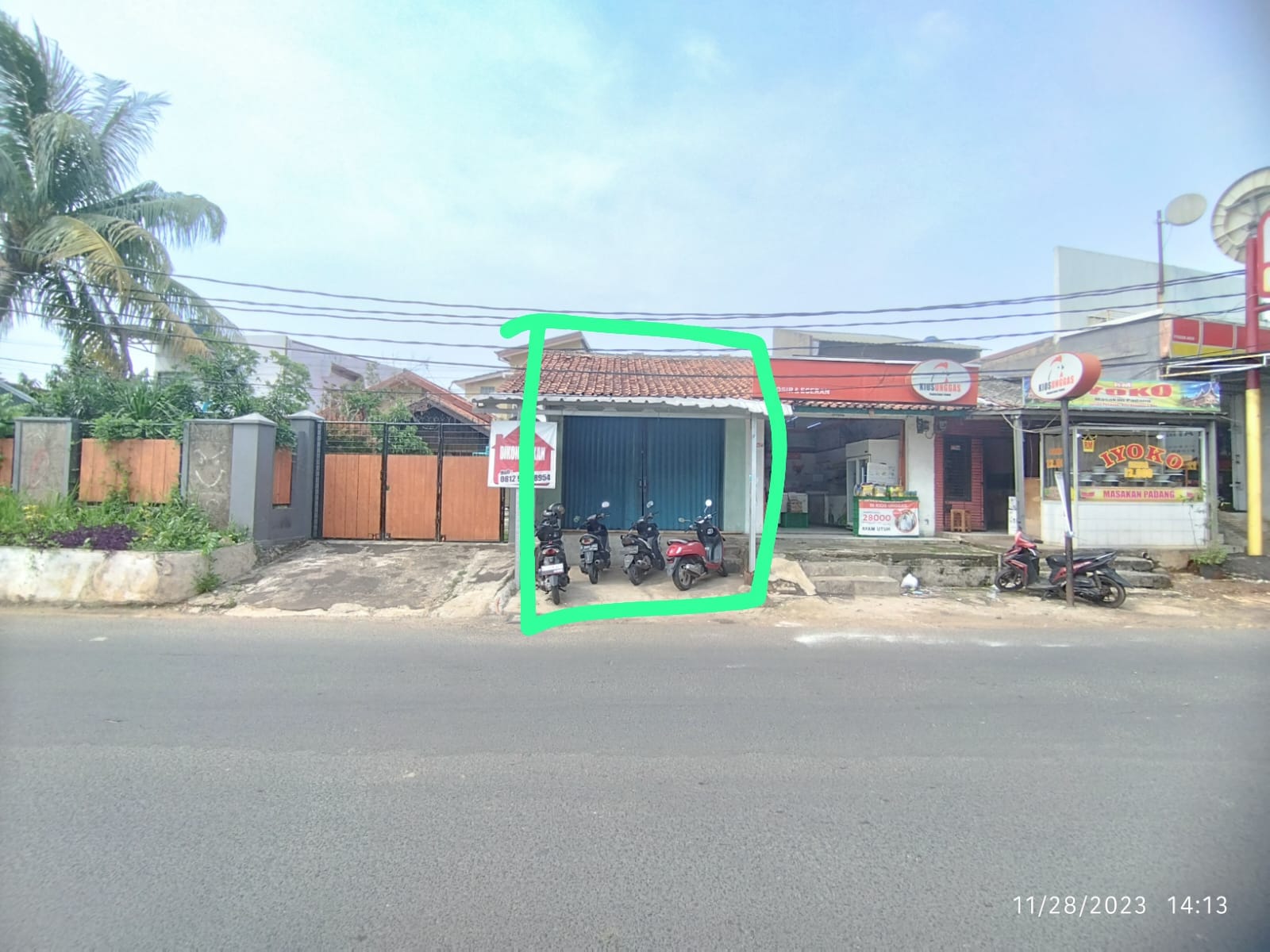 Disewakan Kios Tipe 1 Lantai di Pondok Aren Tangerang Selatan