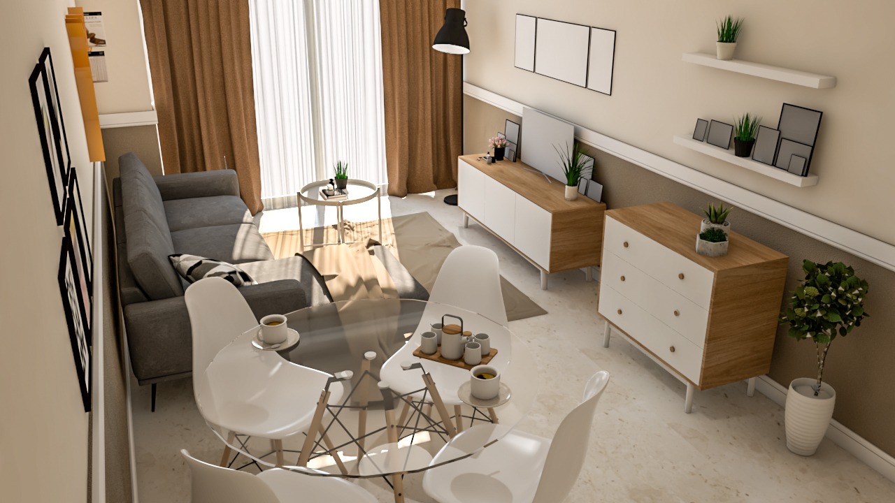 Dijual Apartemen Pondok Indah Residence Tipe 1+1 Kamar Tidur Kondisi Full Furnished