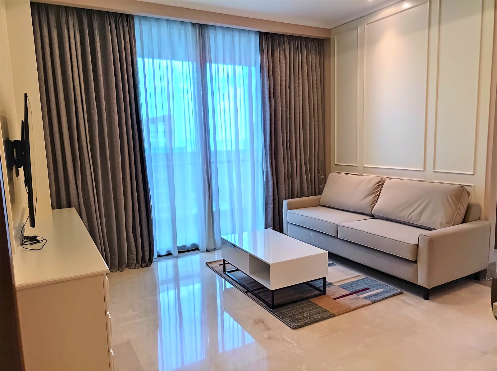 Disewakan Apartemen District 8 Tipe 2 Kamar Tidur Kondisi Fully Furnished