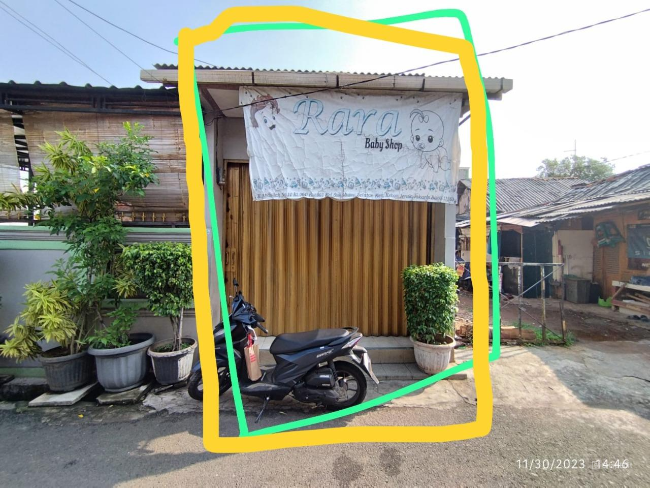 Disewakan Kios Tipe 1 Lantai di Jl. H. Abdullah Kebun Jeruk Jakarta Barat